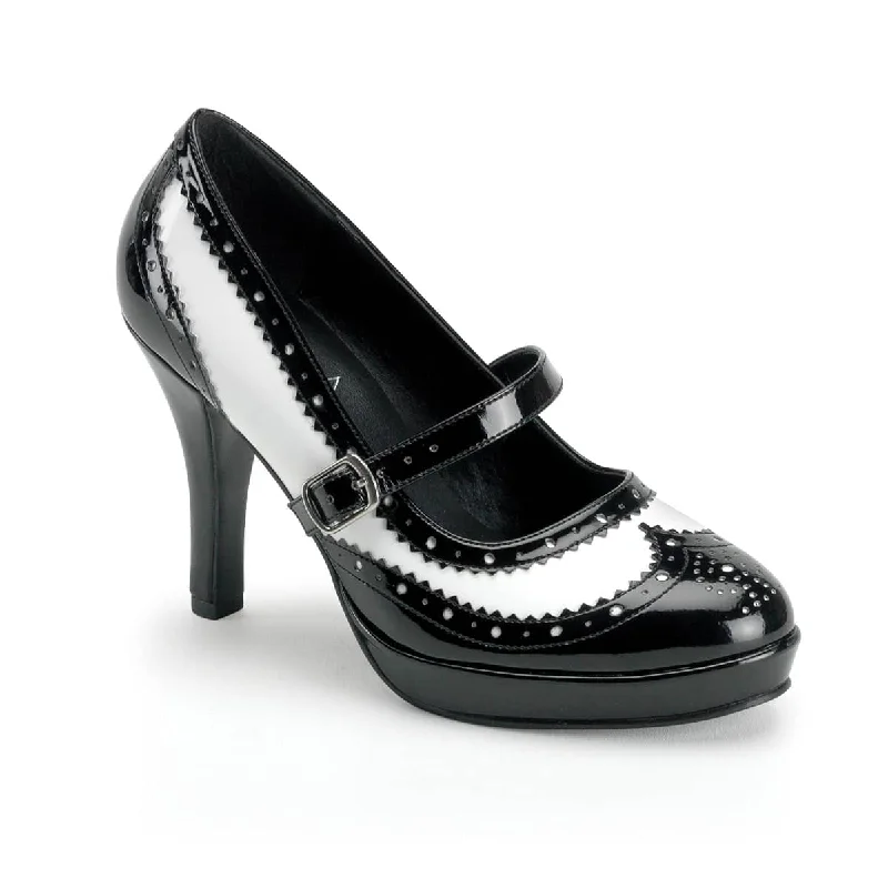 CONTESSA-06 Black & White Pumps High Heel