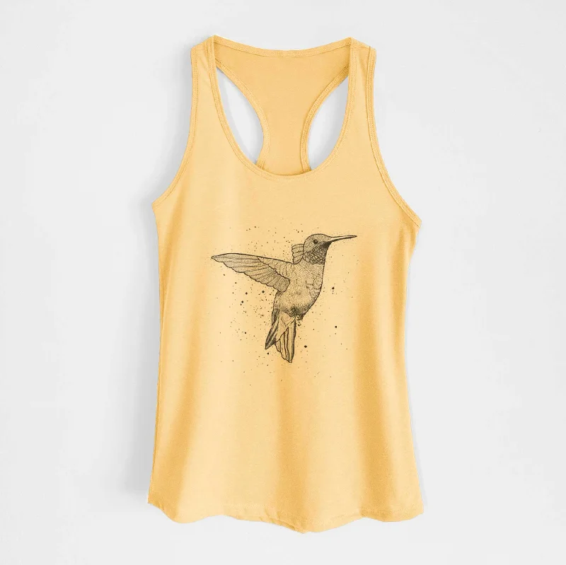 Archilochus Colubris - Ruby-throated Hummingbird - Women's Racerback Tanktop