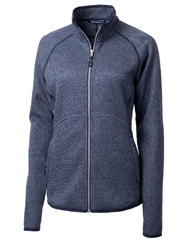 Cutter & Buck Mainsail Sweater-Knit Womens Full Zip Jacket