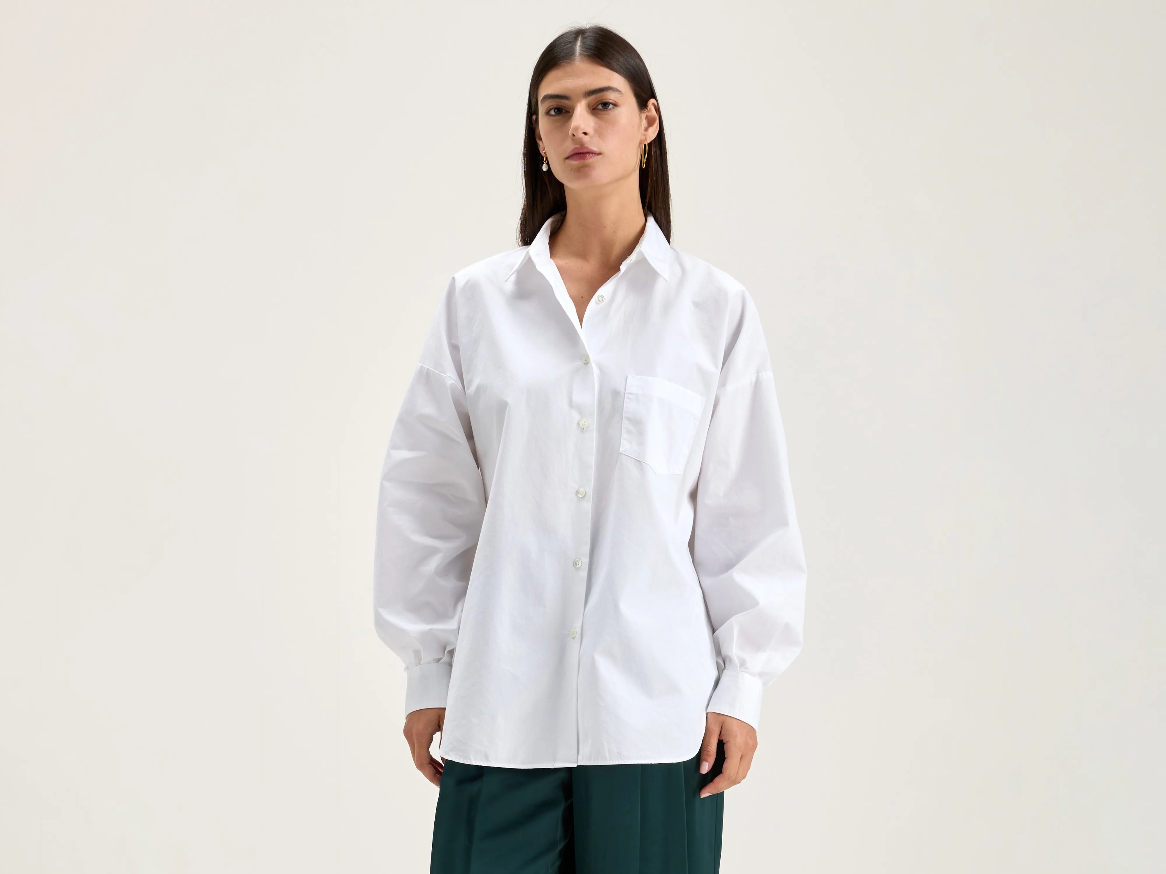 Giorgia poplin shirt (242 / W / WHITE)