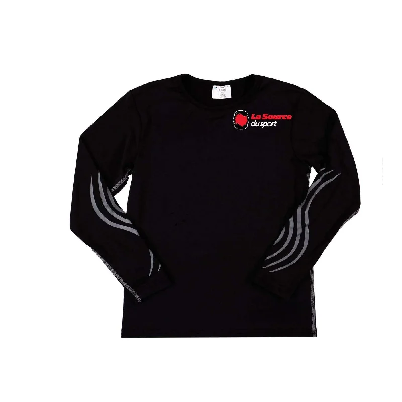 Blue Sports Compression Longsleeve Youth Shirt - French Logo