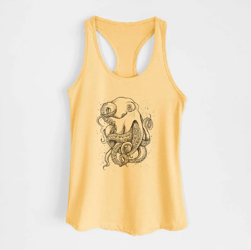 Octopus Vulgaris - Common Octopus - Women's Racerback Tanktop