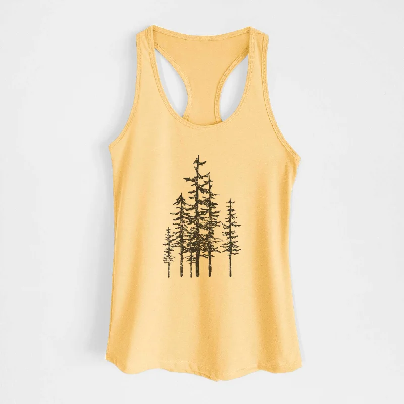 Evergreen Trees - Women's Racerback Tanktop