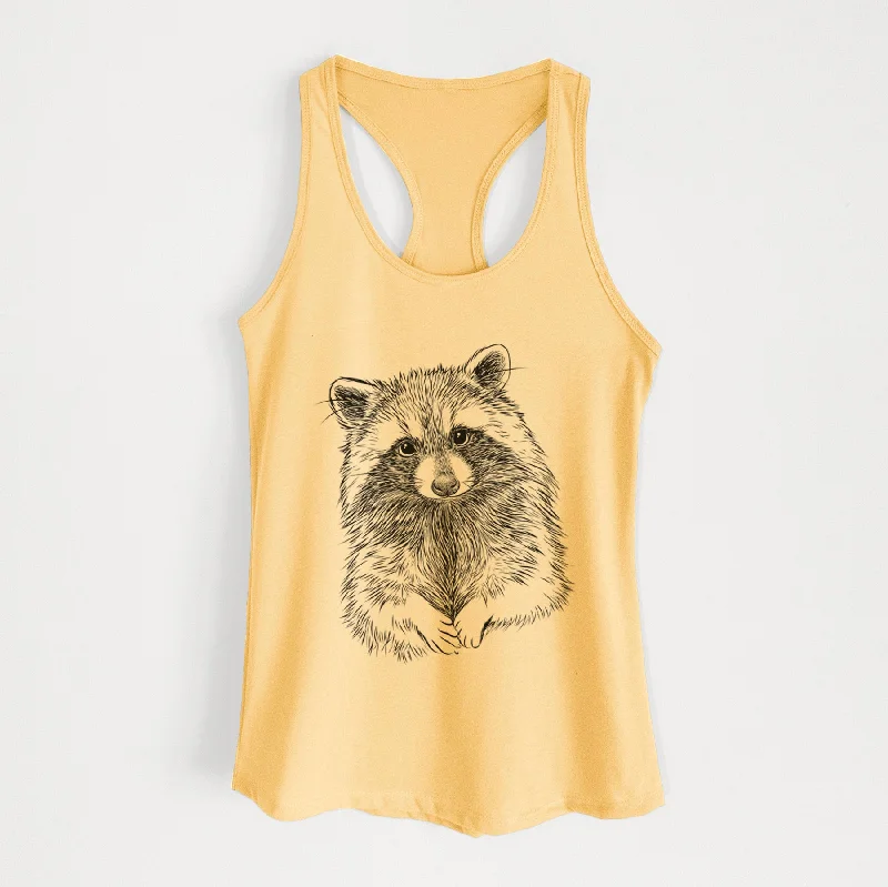 Raccoon - Procyon lotor - Women's Racerback Tanktop