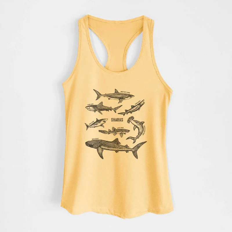 Shark Chart - Women's Racerback Tanktop