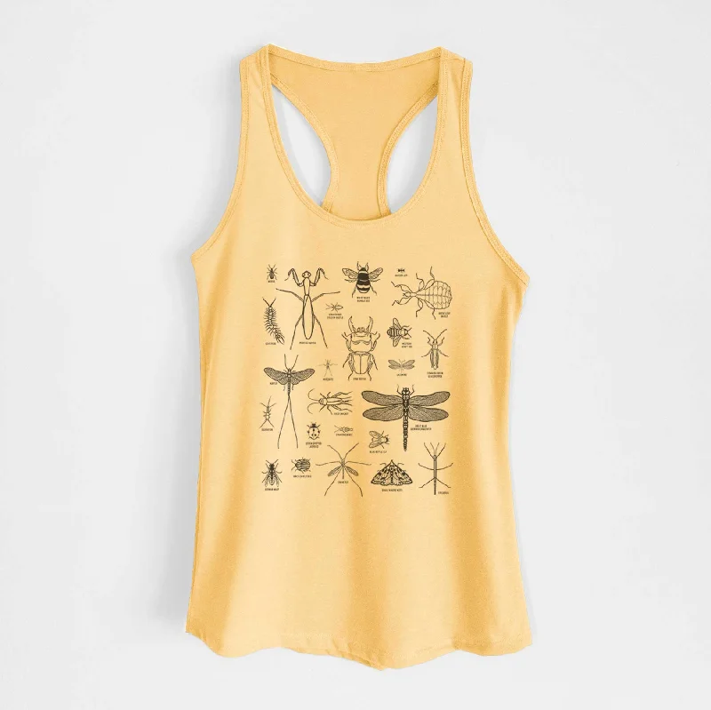 Chart of Arthropods/Insects - Women's Racerback Tanktop