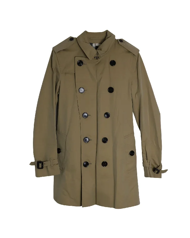 Burberry Britton Trench Coat in Honey Beige Cotton