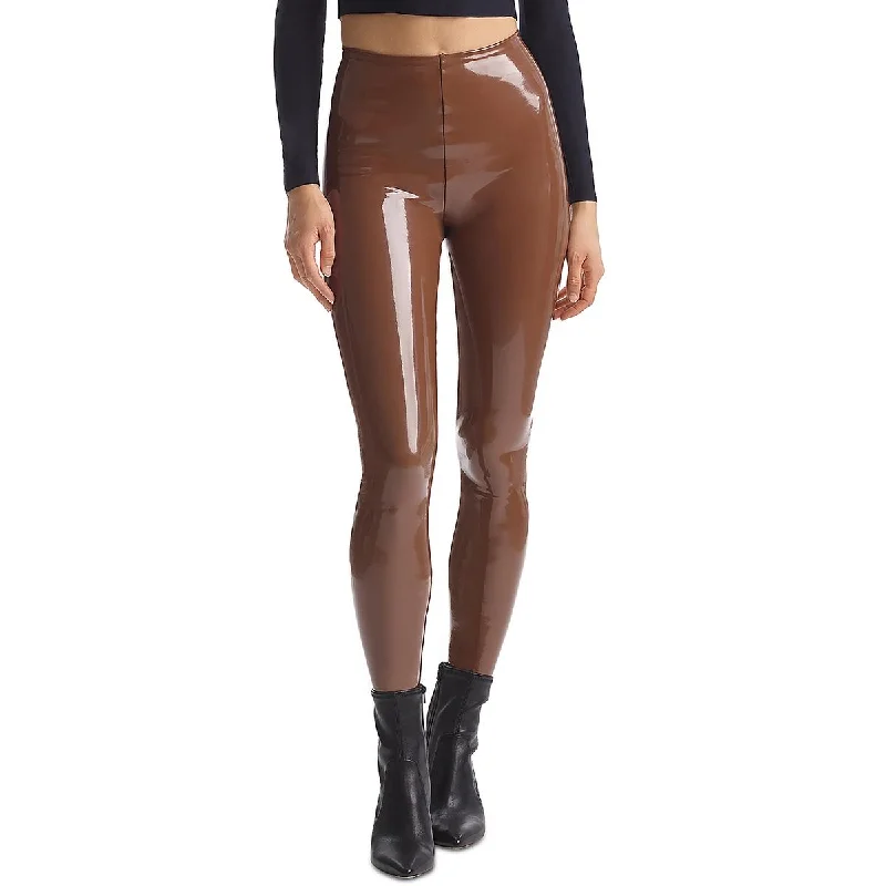 Commando Womens Leather Ankle Leggings