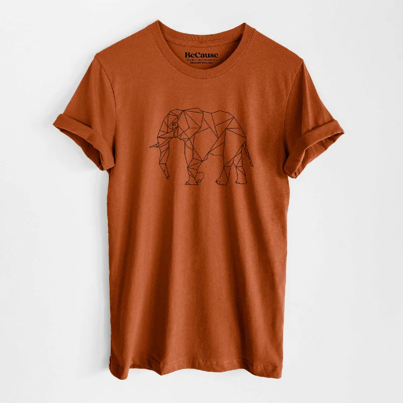 Geometric Elephant - Lightweight 100% Cotton Unisex Crewneck