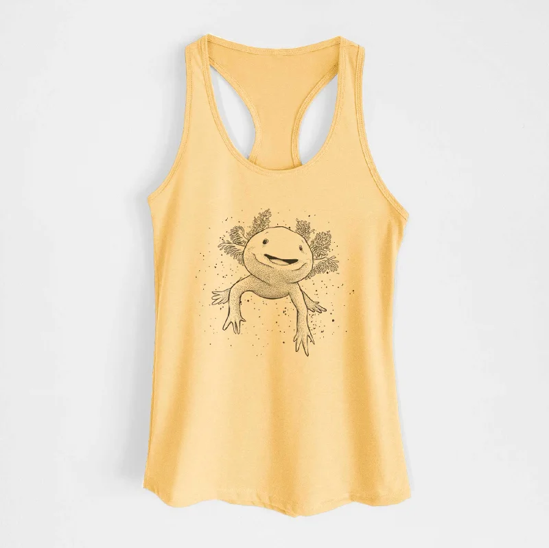 Axolotl - Ambystoma mexicanum - Women's Racerback Tanktop