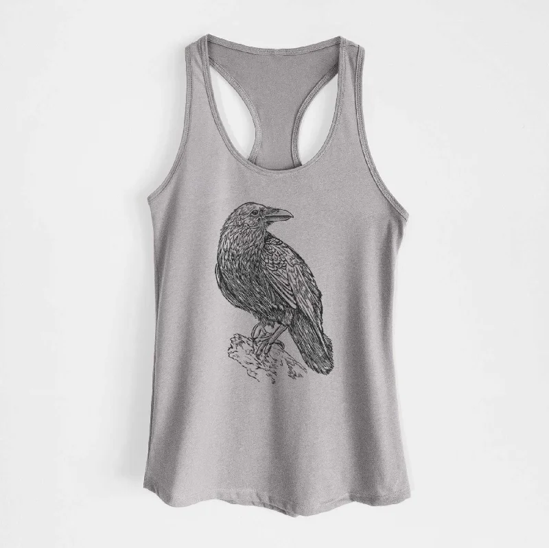 Common Raven - Corvus corax - Women's Racerback Tanktop