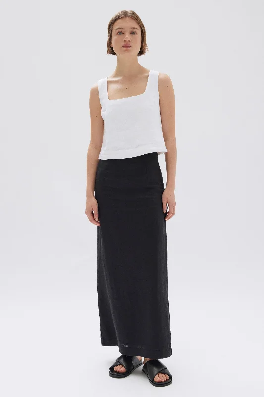 Solis Linen Maxi Skirt