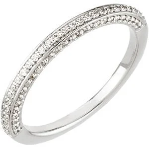 14K White Gold 1/3 CTW Diamond Matching Band for Series 67803