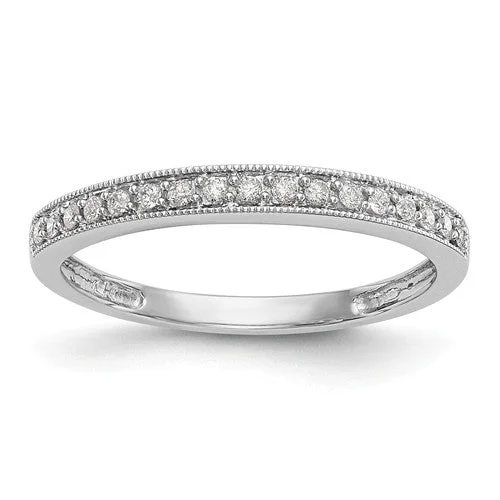 14k White Gold Lab Grown Diamond SI1/SI2, G H I, Anniversary Band