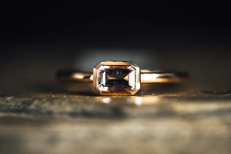 14k Rose Gold Morganite Ring