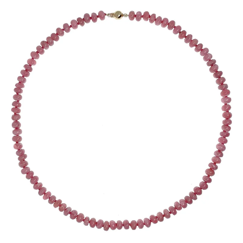 Beaded Rhodochrosite Necklace