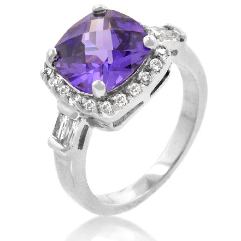 Elegant Midnight Amethyst Ring For A Sophisticated Look