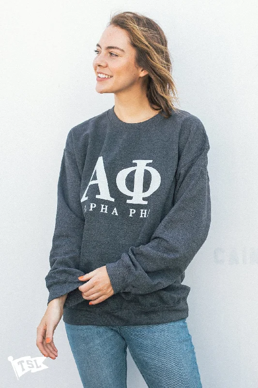 Alpha Phi Letters Crewneck