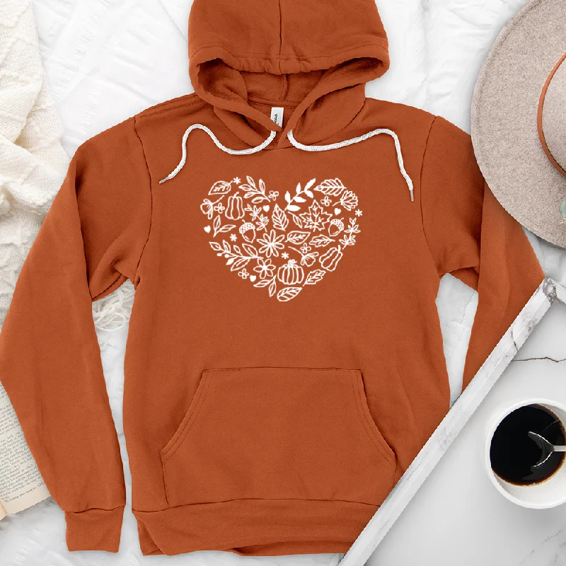 fall heart premium hoodie sweatshirt