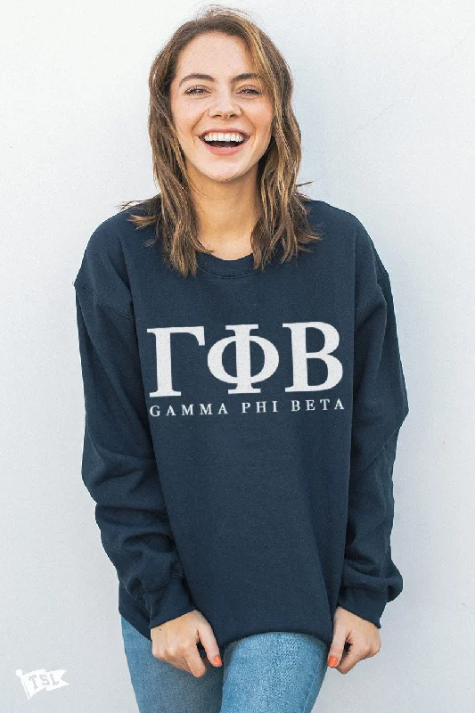 Gamma Phi Beta Letters Crewneck