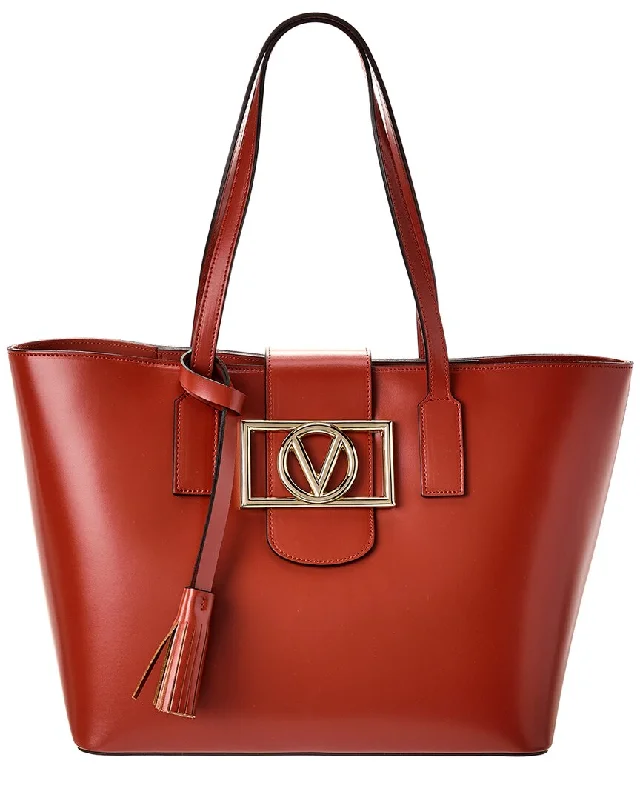 Valentino by Mario Valentino Marion Super V Leather Tote