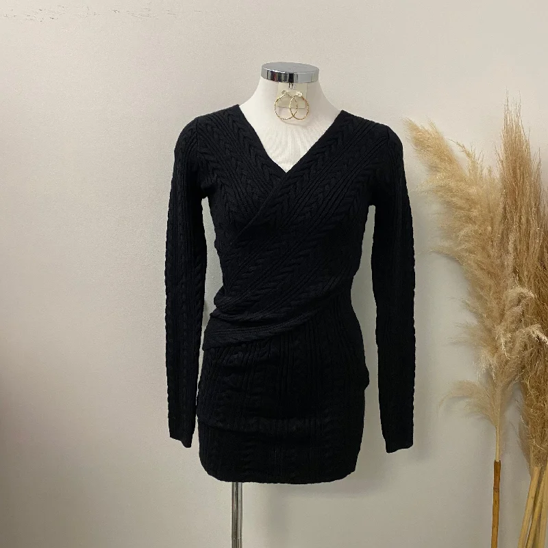 Amili Sweater Dress-Black