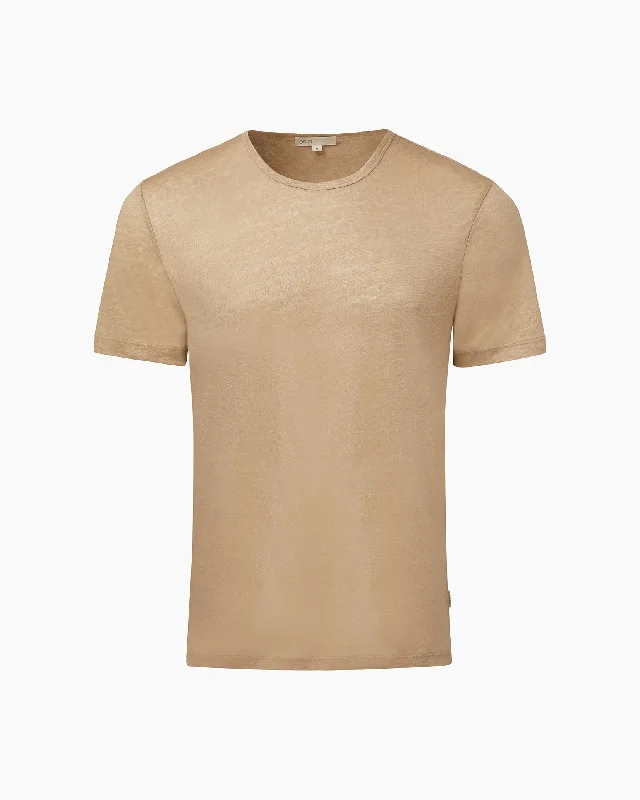 Chad Linen Tee | Tan