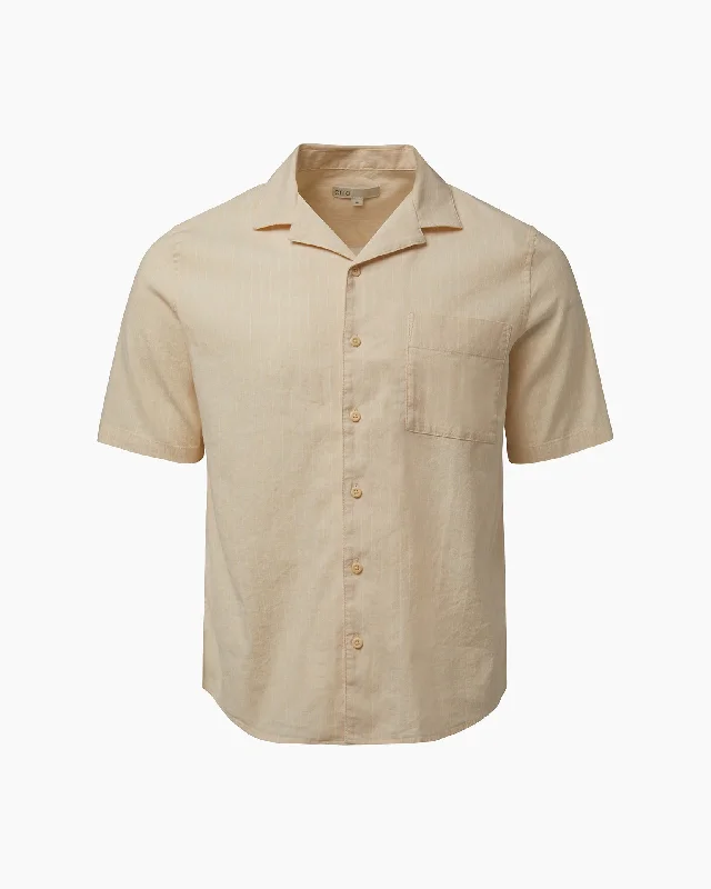 Stretch Yarn Dyed Vacation Shirt | Natural